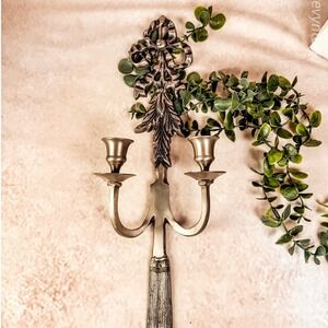 French Louis XVI Silver Plated Sconce‎